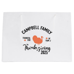 Crampbell Family 2025 Thanksgiving Turkey Dinner  Large Gift Bag