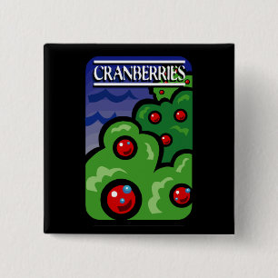 Cranberries 15 Cm Square Badge