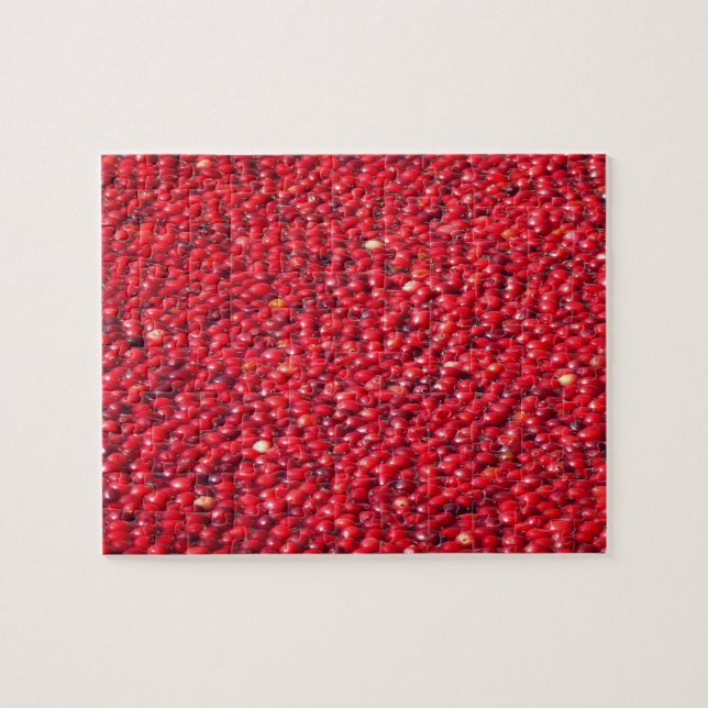 Cranberries Festive Red Jigsaw Puzzle (Horizontal)