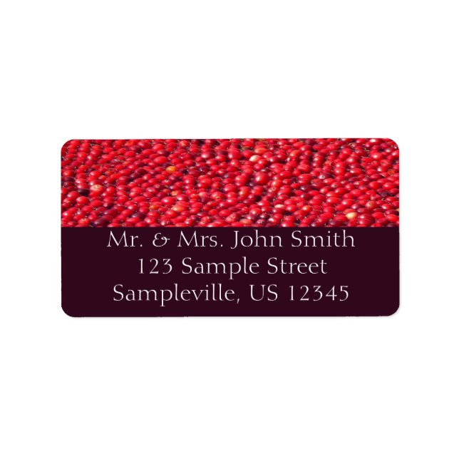 Cranberries Festive Red Label (Front)