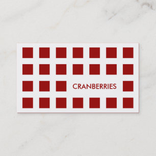 CRANBERRIES (mod squares) Business Card