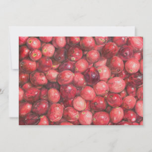 Cranberries Still Life Invitation