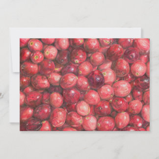Cranberries Still Life Invitation