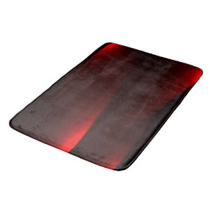 Cranberry and Black Lights Bath Mat