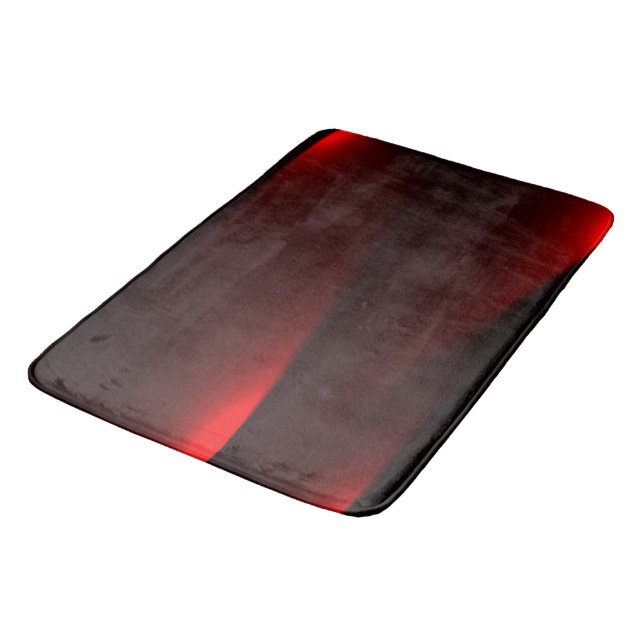Cranberry and Black Lights Bath Mat (Angled)