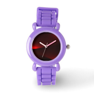 Cranberry And Black Lights Watch