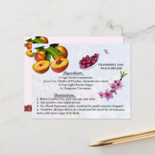 Cranberry and Peach Relish - Recipe Postcard