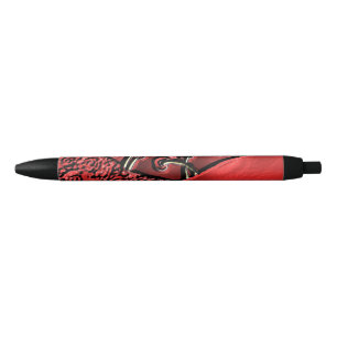 Cranberry Bazaar Black Ink Pen