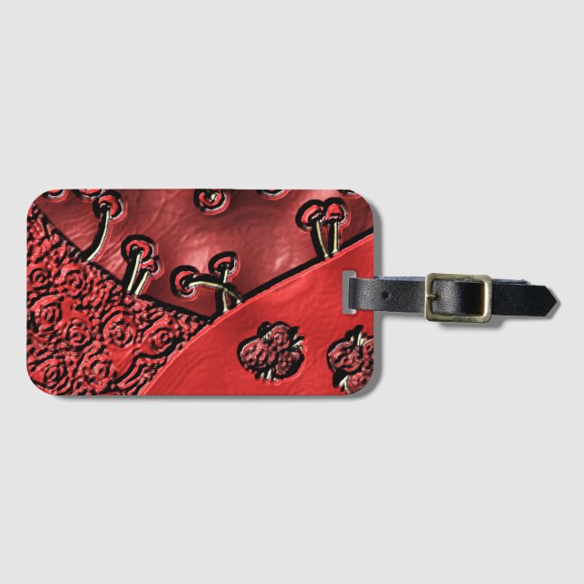 Cranberry Bazaar  Luggage Tag (Front Horizontal)