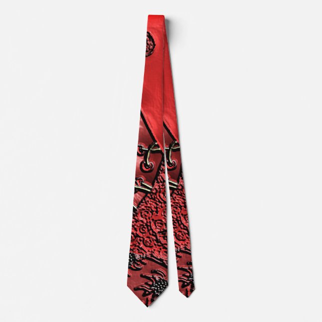 Cranberry Bazaar  Tie (Front)