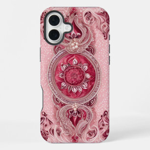 Cranberry Cherry AI art iPhone 16 Plus Case