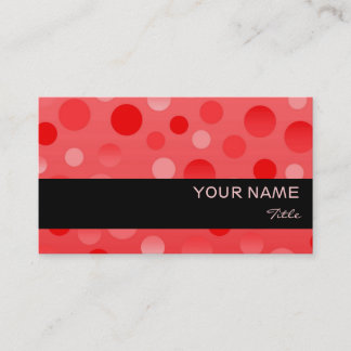 Cranberry Fizz business card template black stripe