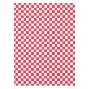 Cranberry fizz chequerboard pattern tablecloth