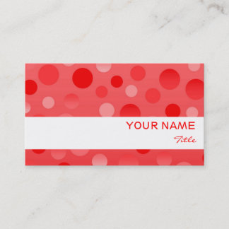 Cranberry Fizz white stripe business card template