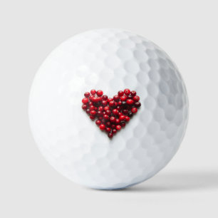 Cranberry Heart Golf Balls