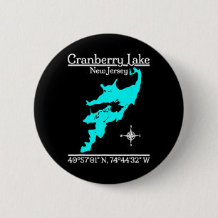Cranberry Lake, New Jersey 6 Cm Round Badge