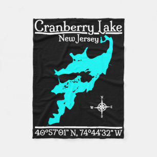 Cranberry Lake, New Jersey  Fleece Blanket