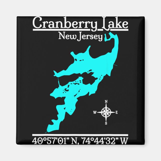 Cranberry Lake, New Jersey  Magnet (Front)