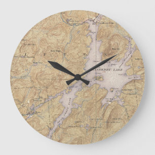Cranberry Lake, Wanakena, Oswegatchie River Area Large Clock