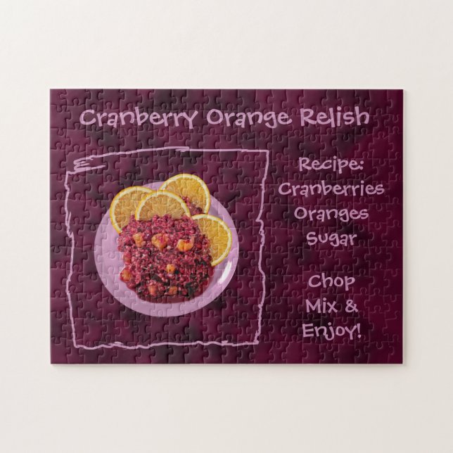 Cranberry Orange Relish Recipe Jigsaw Puzzle (Horizontal)
