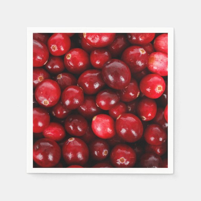 Cranberry pattern napkin (Front)