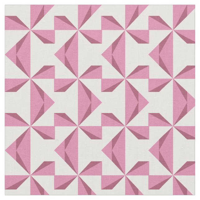 Cranberry Pinwheels Fabric (Close Up)