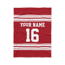 Cranberry Red White Sports Jersey