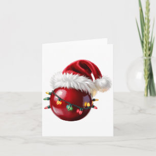 Cranberry Santa Hat Christmas Lights Fruit For Wom Card