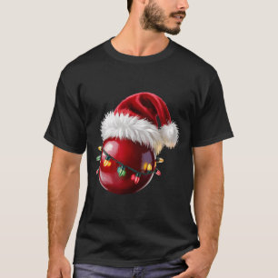 Cranberry Santa Hat Christmas Lights Fruit For Wom T-Shirt