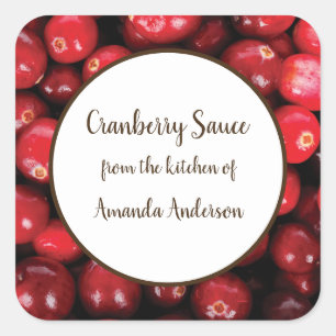 Cranberry Sauce Product Label