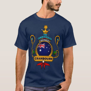 Cranbourne city Pride Golden Australian Flag Souve T-Shirt