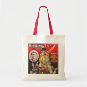 Crandall The Clown Performing With His Mule Tote Bag