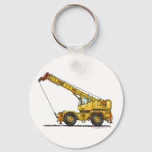 Crane All Terrain Hydraulic Construction Key Chain