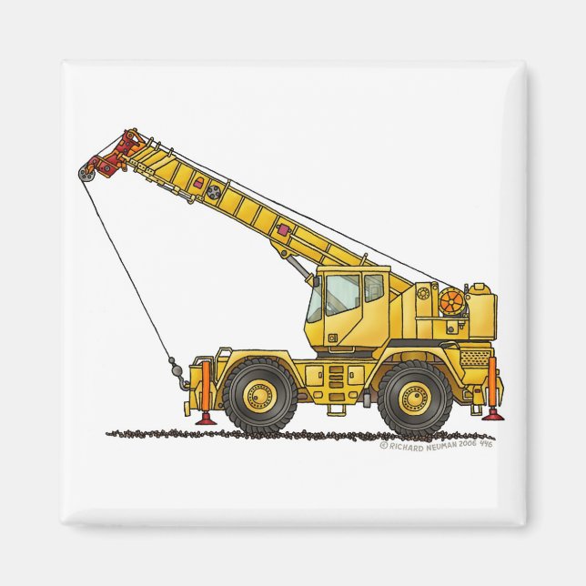 Crane All Terrain Hydraulic Construction Magnets (Front)
