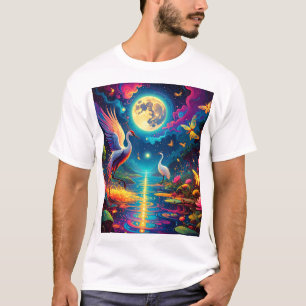 Crane and Dragonfly Duet T-Shirt