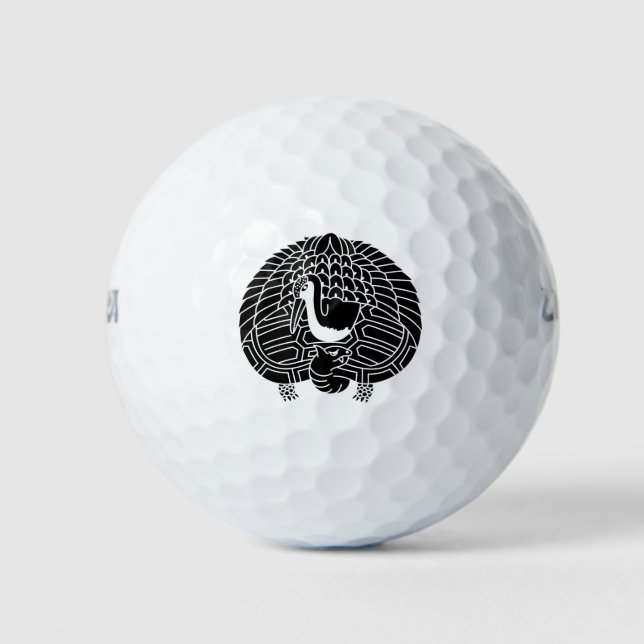 Crane and turtle golf balls (Front)