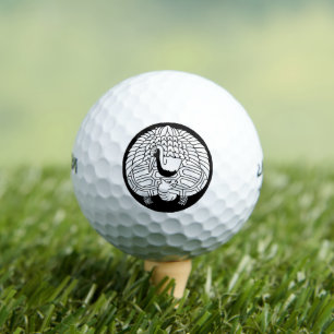 Crane and turtle golf balls