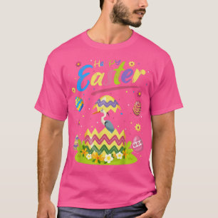 Crane Bird Lover Funny Easter Egg Crane Happy East T-Shirt