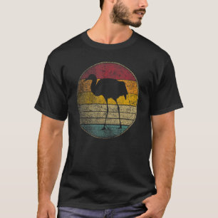 Crane Bird Nature Gif Retro Style Vintage 70s 80s  T-Shirt