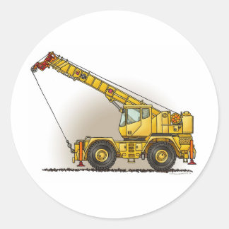 Crane Construction Equipment Sticker