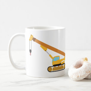 Crane Construction Truck Coffee Mug