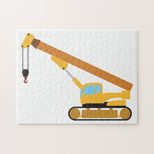 Crane Construction Truck Jigsaw Puzzle (Horizontal)