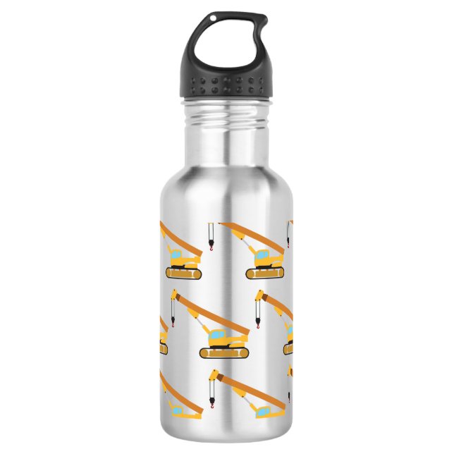 Crane Construction Trucks 710 Ml Water Bottle (Front)