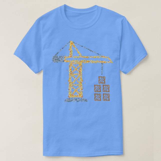 Crane Cranes Crane Driver Crane Driver Building T-Shirt (Design Front)