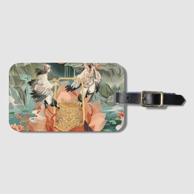 crane fairy luggage tag (Front Horizontal)
