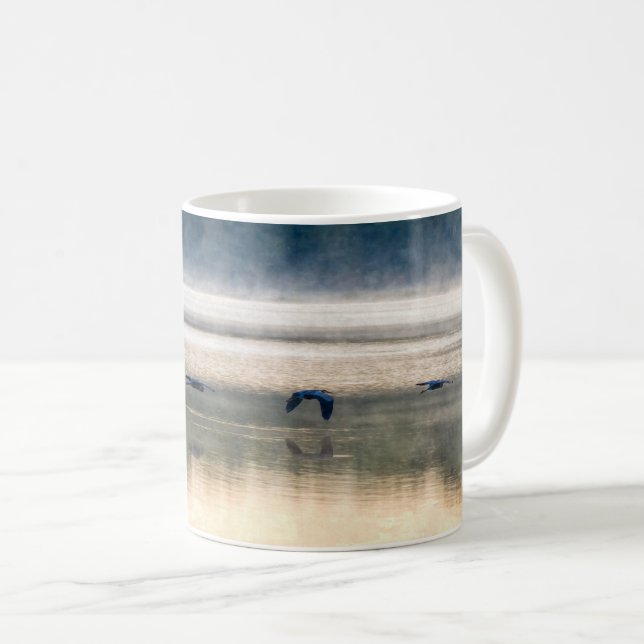 Crane Flight Painterly Coffee Mug (Front Right)