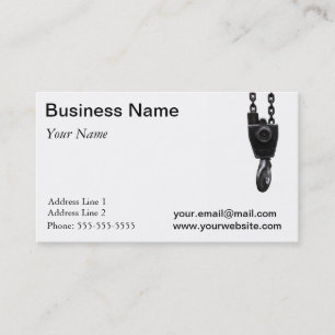 Crane hook Business Card Template