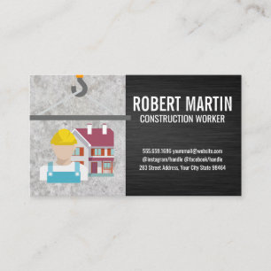 Crane Hook Construction Home Logo Appointment Card