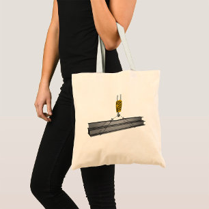 Crane Lifting Girders Tote Bag