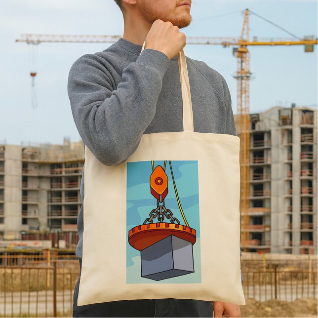 Crane Lifting Tote Bag (Creator Uploaded)